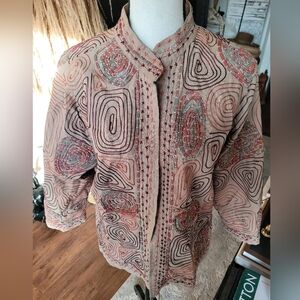 Lifestyle Geometric Patterned Women's Jacket